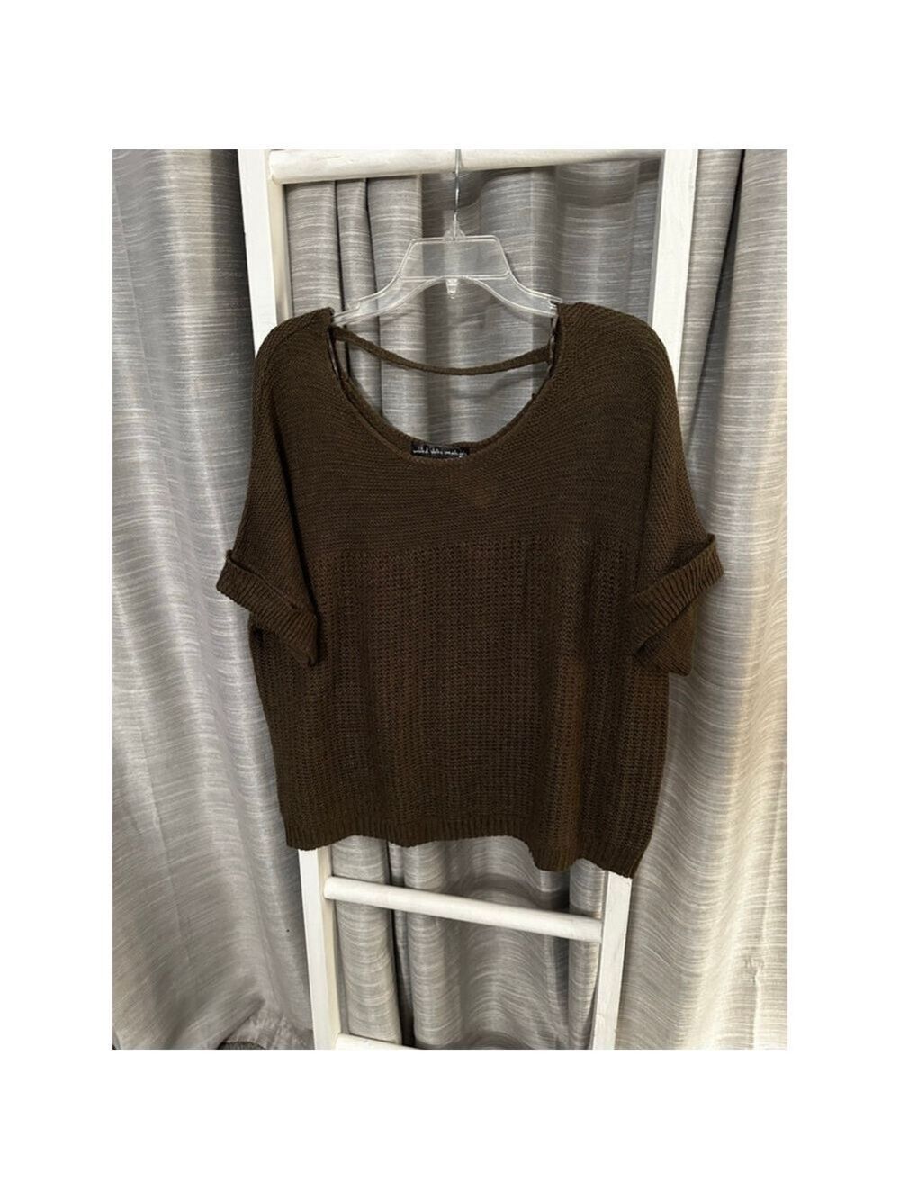 United States Sweater Brown V-Neck Sweater XL - Picture 2 of 7